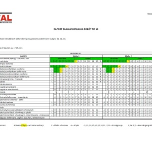 Raport zaawansowania prac G1